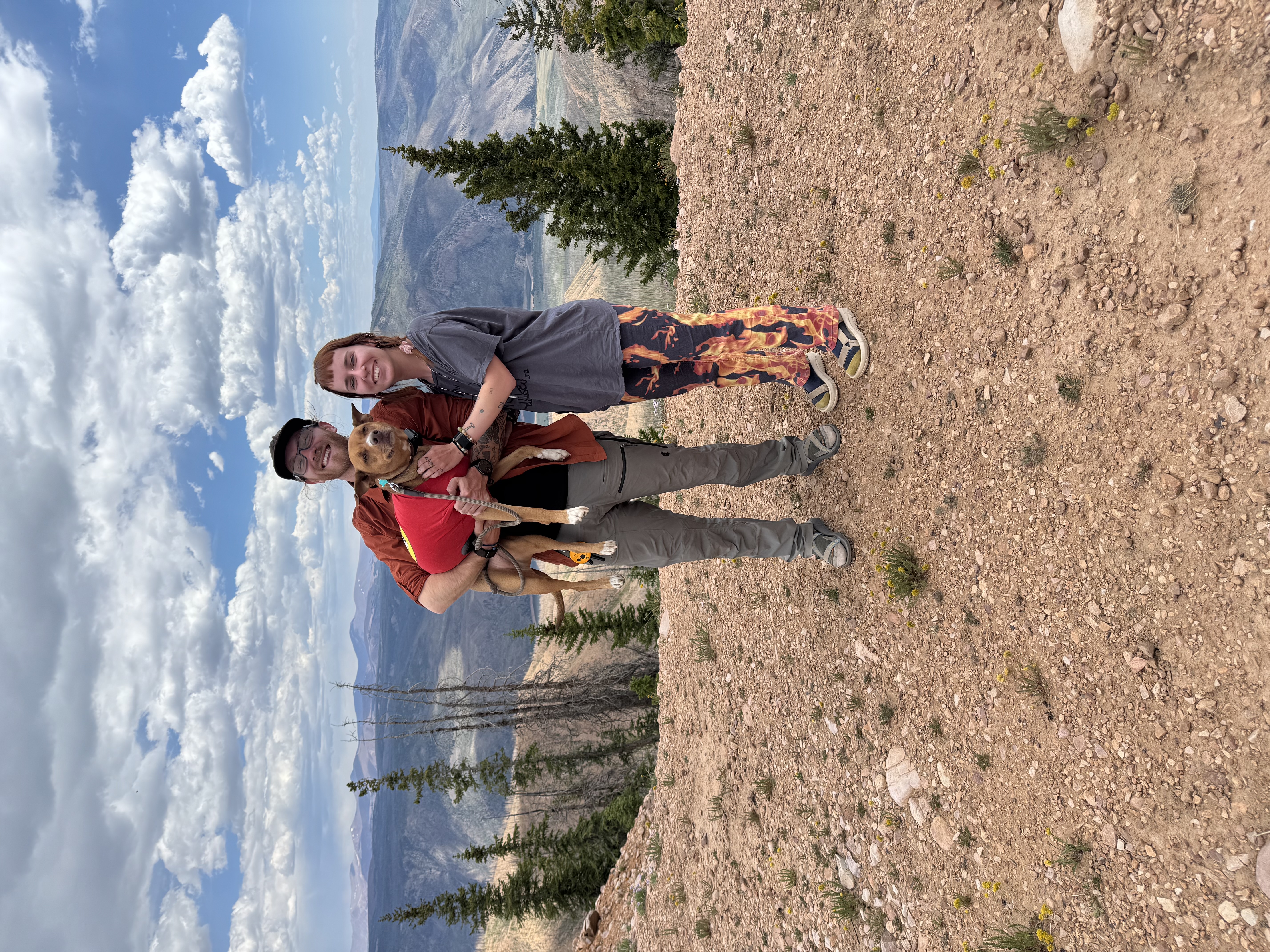 Alec, Alli, and Pluto in the Utah high country